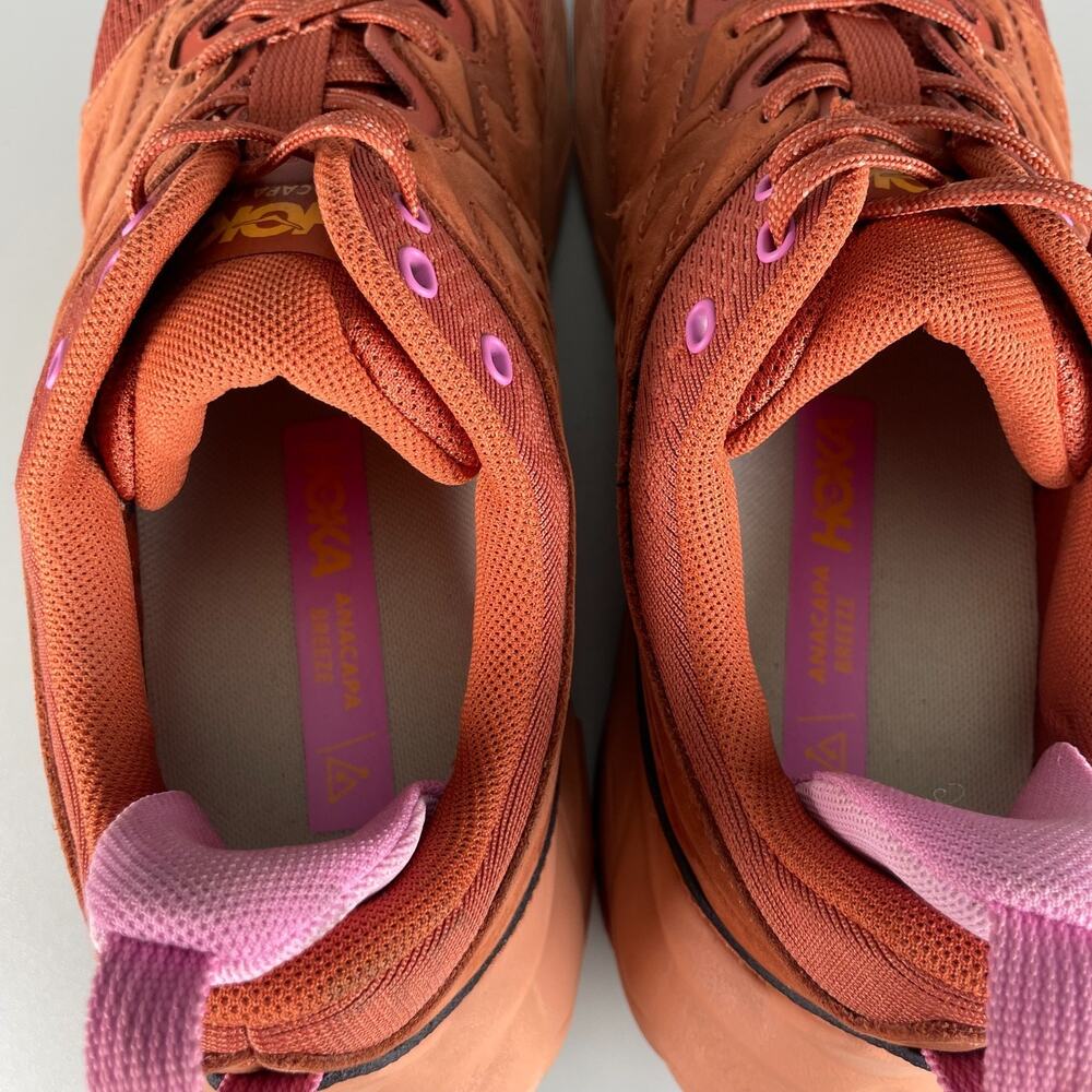 Hoka One One Women's Rust Pink Athletic Shoes - Picture 8 of 9